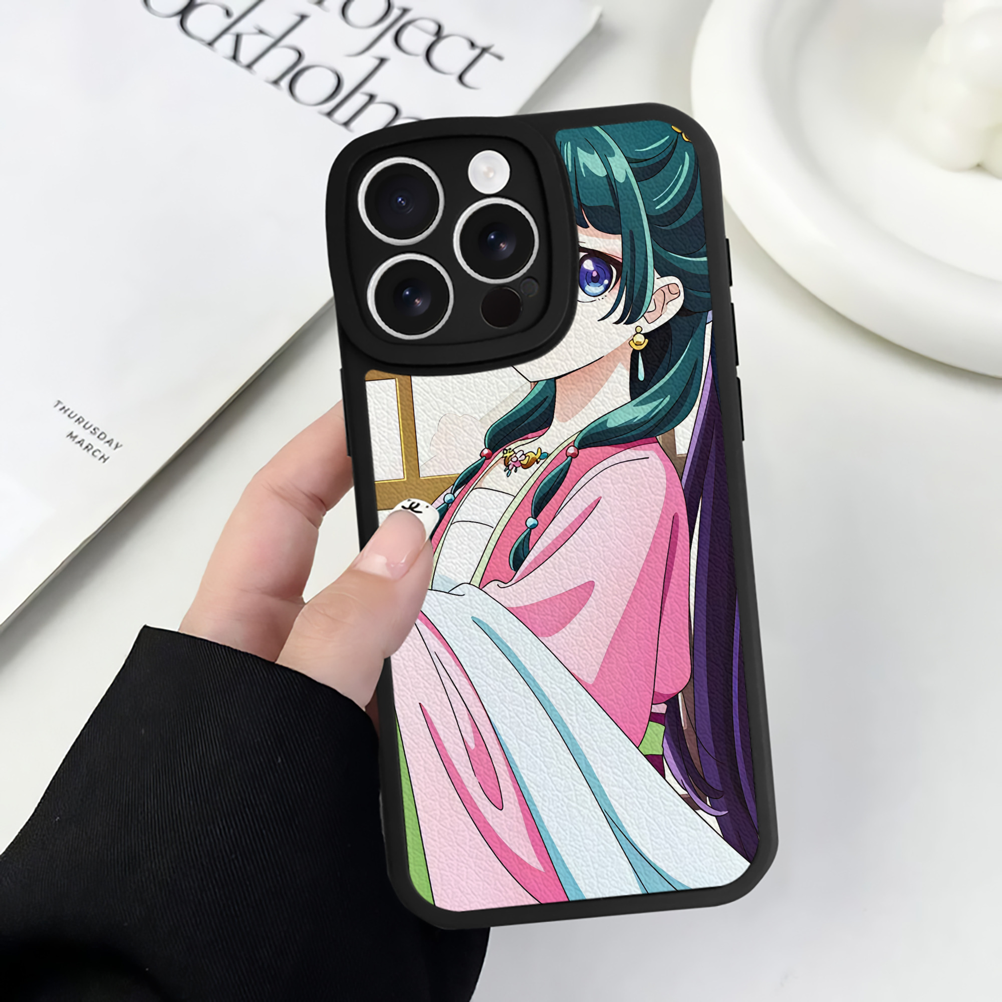 薬屋のひとりごと The Apothecary Diaries 【iPhone 16シリーズ対応】シリコンスマホケース（レザー調） 材質：シリコン